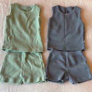 Noble Kids' Waffle Tank and Shorts Set - size 2T and 18-24th